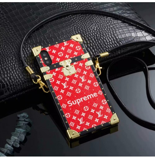 supreme LV iPhoneXケース ブランド トランク作り シュプリーム